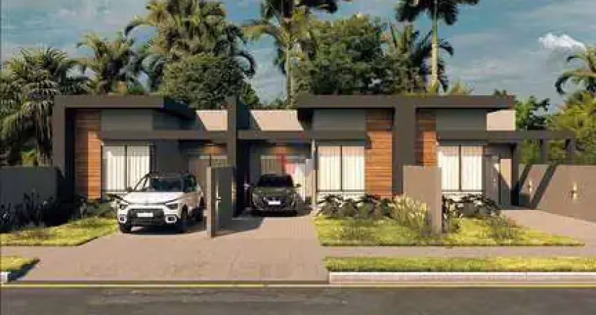 Casa nova 62m  com 3 quartos, gourmet, jardim e garagem. conforto e lazer no mesmo lugar