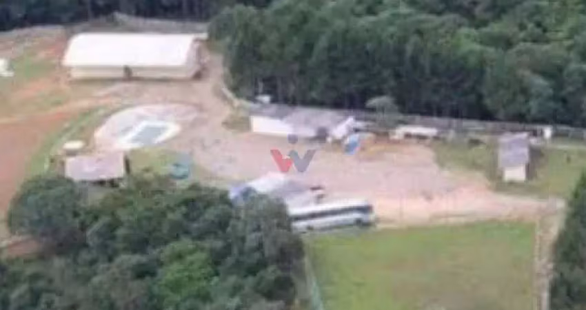 Chácara 58.440m  à venda em contenda  são josé dos pinhais | casa, salão de festas, piscina e rio n