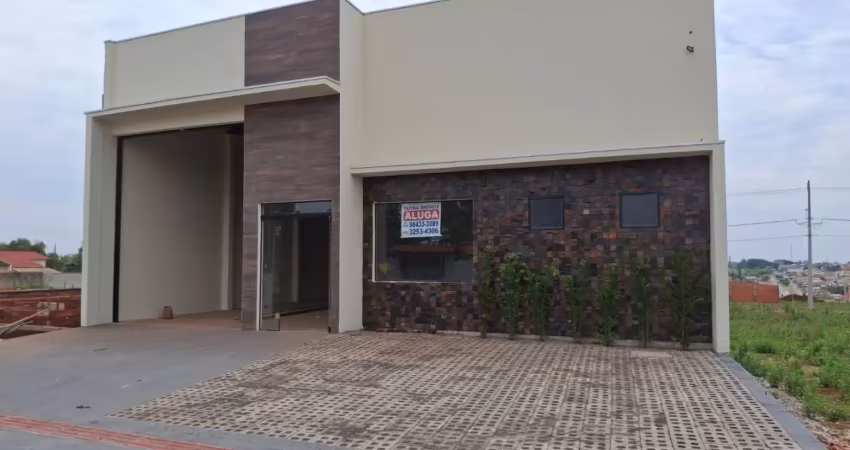 Barracão comercial novo 242m² para locação em cambé/pr - jd. alto da colina