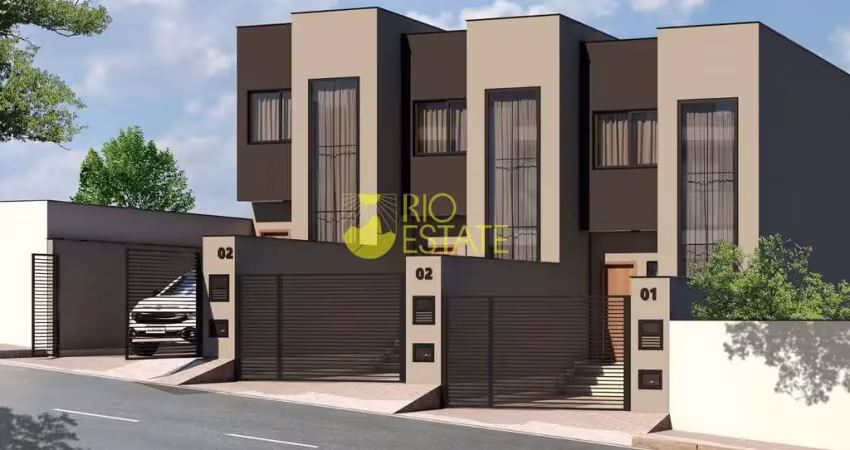 Casa nova 2 quartos (suítes), 78m2, bairro de fátima -- volta redonda/rj