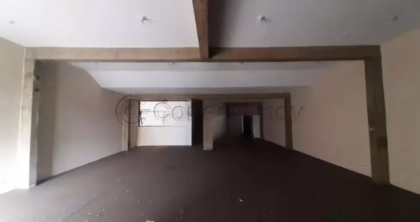 Salão comercial de 199m² com 03 banheiros para locação - vila brasil