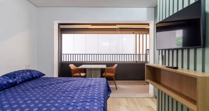 Studio mobiliado a poucos passos da avenida paulista e do metrô