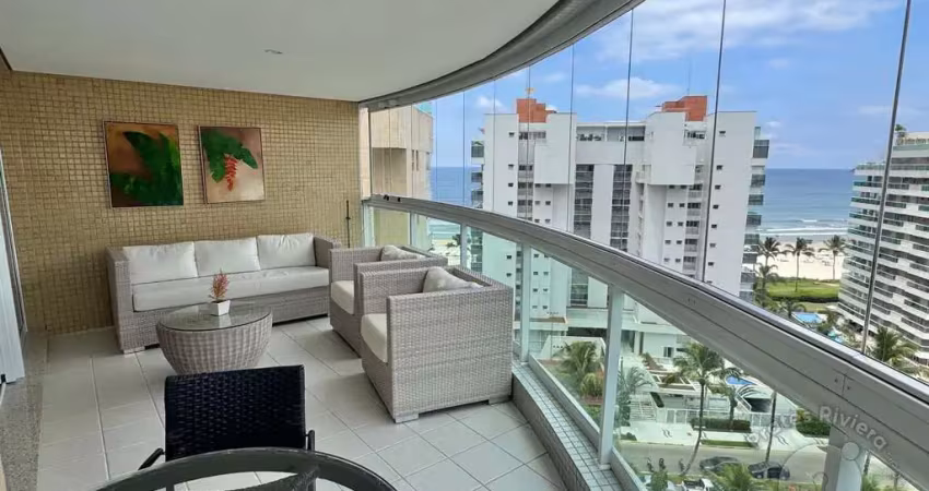 Apartamento com vista para o mar e a 50 metros da pra da riviera.