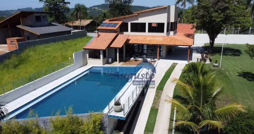 Chácara com 5 dormitórios, 1900 m² - venda por r$ 2.490.000,00 ou aluguel por r$ 18.000,00/mês - jardim centenário - atibaia/sp