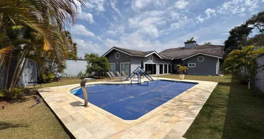 Casa com 4 dormitórios à venda, 750 m² por r$ 4.500.000 - resid fazenda do porto - atibaia/sp