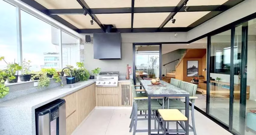 Cobertura com 3 dormitórios à venda, 230 m² por r$ 4.750.000,00 - brooklin - são paulo/sp