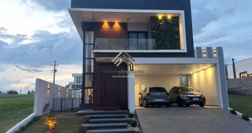 Casa de condomínio à venda, no condomínio real park,  em santa maria, tomazetti, com 3 quartos, 163,00m²