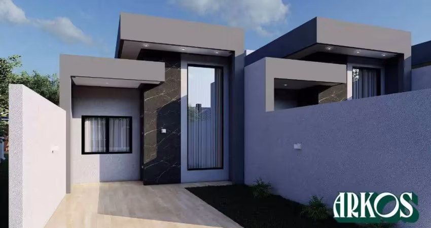 Casa com 2 dormitórios à venda, 64 m² por r$ 450.000,00 - tropical  - cascavel/pr
