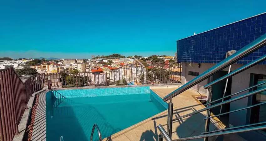 Cobertura duplex 4 quartos, 2 suítes, piscina, sauna e hidromassagem com vista definitiva à venda no santa amélia - belo horizonte - mg
