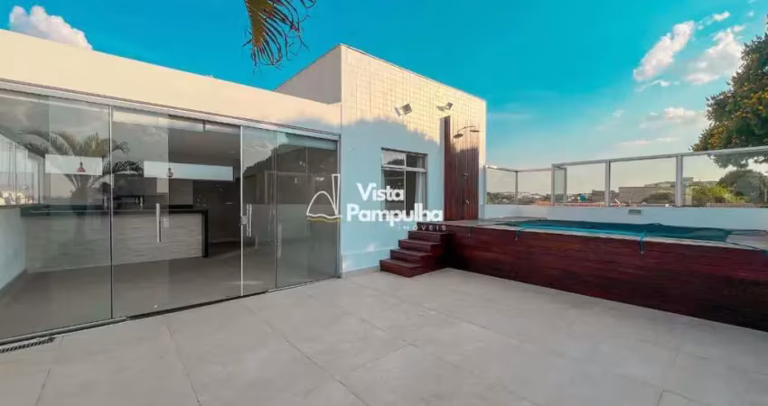 Cobertura à venda, 3 quartos, 1 suíte, 2 vagas, santa rosa - belo horizonte/mg