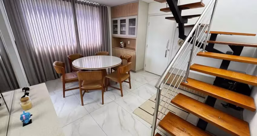 Cobertura para venda em belo horizonte, sagrada família, 2 dormitórios, 1 suíte, 2 banheiros, 2 vagas