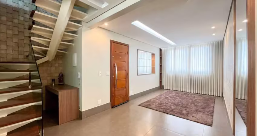 Cobertura para venda em belo horizonte, colégio batista, 4 dormitórios, 1 suíte, 2 banheiros, 2 vagas