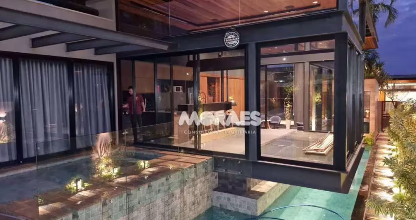 Casa em condomínio fechado com 3 suítes 498 m² - à venda por r$ 3.300.000 - alphaville - bauru/sp