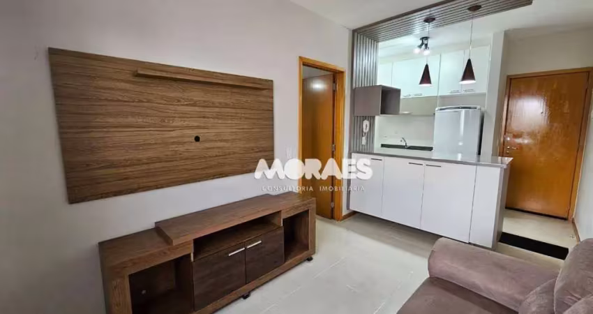 Apartamento mobiliado com 1 suíte para alugar, 33 m² por r$ 1.800/mês - residencial marinha do arvoredo - bauru/sp