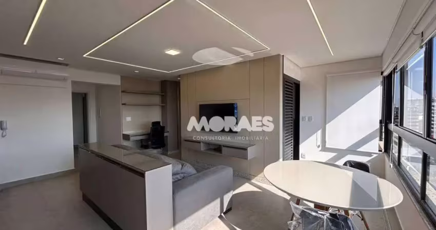 Apartamento mobiliado, com 1 quarto para alugar, 47 m² por r$ 3.400/mês - residencial piemonte - vila universitária - bauru/sp