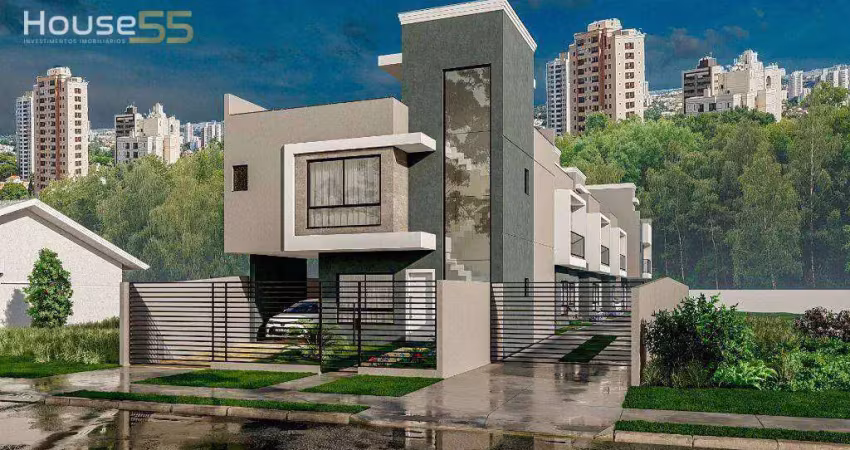 Sobrado com 3 dormitórios à venda, 122 m² por r$ 650.000,00 - uberaba - curitiba/pr