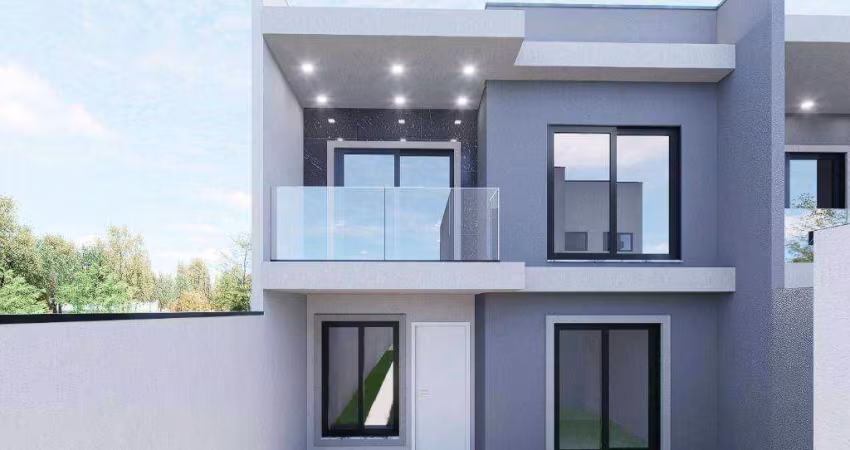 Sobrado com 3 dormitórios à venda, 107 m² por R$ 730.000,00 - Portão - Curitiba/PR