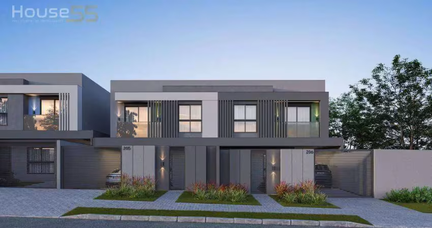 Sobrado com 3 dormitórios à venda, 100 m² por r$ 800.000,00 - jardim das américas - curitiba/pr