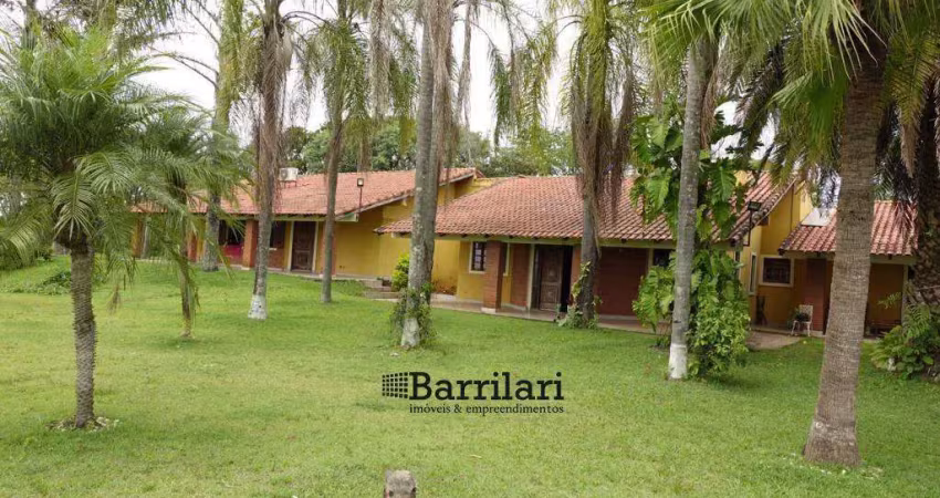 Haras à venda em porto feliz, sp – bairro avecuia, 6 quartos, piscina e vista para lago