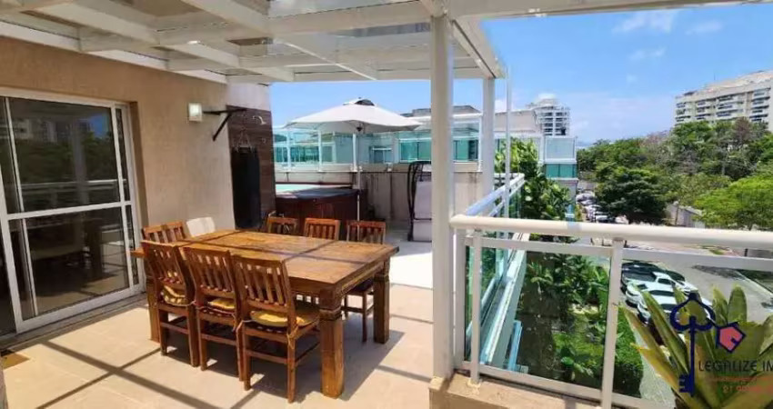 Cobertura, no condomínio barra village prime,  em rio de janeiro, recreio dos bandeirantes, com 3 quartos, 174m²