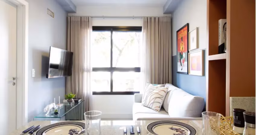 Moderno apartamento de 1 quarto no centro de curitiba