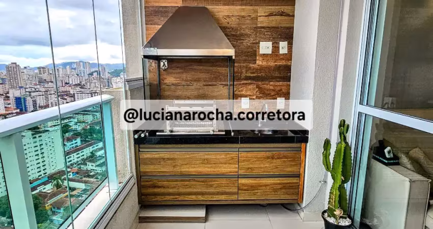 Vista mar e panoramica! varanda com churrasqueira! andar alto! lazer completo! 2 dorms (1 suite)