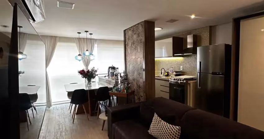 Lindo apartamento mobiliado, 48m², com varanda de verdade! lazer  completo!