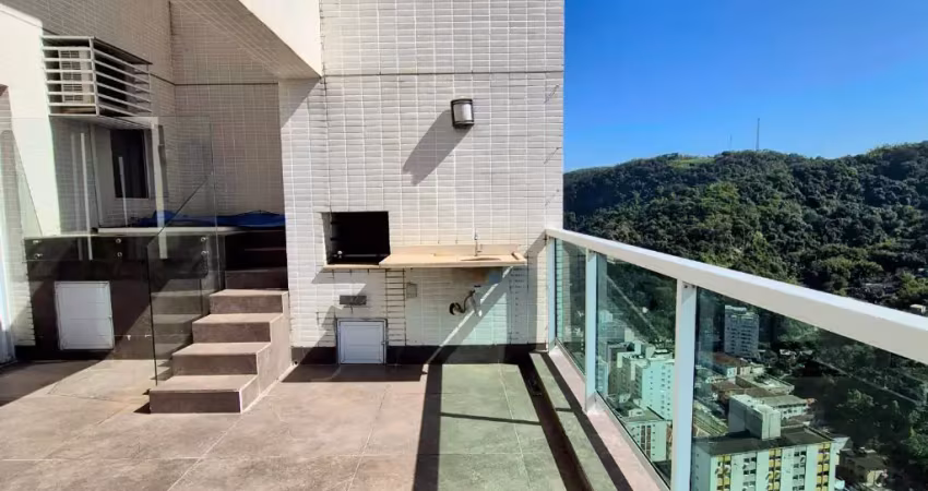 Cobertura duplex, mobiliada para locação,  com churrasqueira e hidromassagem, 2 suites, 2 lavabos e 2 vagas, lazer completo! av da praia