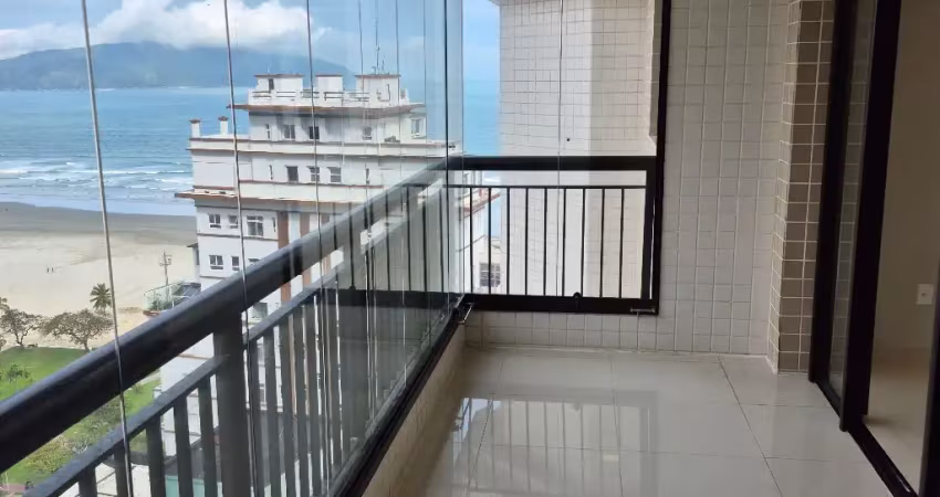 Vista mar! quadra da praia! varanda com churrasqueira! andar alto! 2 dorms (1 suite) 2 vagas