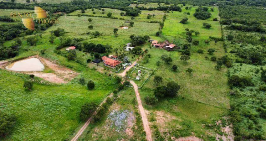 Fazenda com 4 dormitórios à venda, 2240000 m² por r$ 6.000.000,00 - zona rural - acorizal/mt