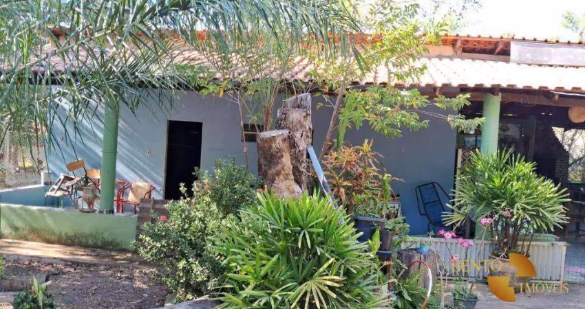Chácara com 3 dormitórios à venda, 20000 m² por r$ 550.000 - zona rural - coxipó do ouro (cuiabá) - distrito/mt