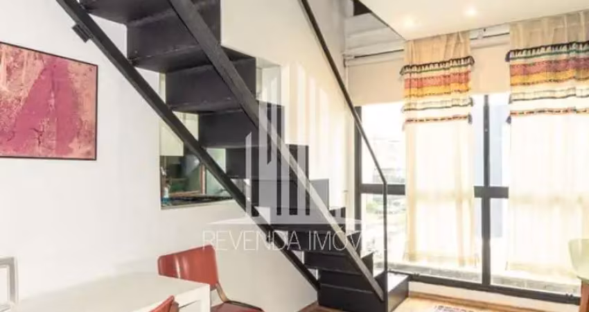 Apartamento duplex no itaim bibi de 1 quarto com 1 vaga - 65m² à venda.