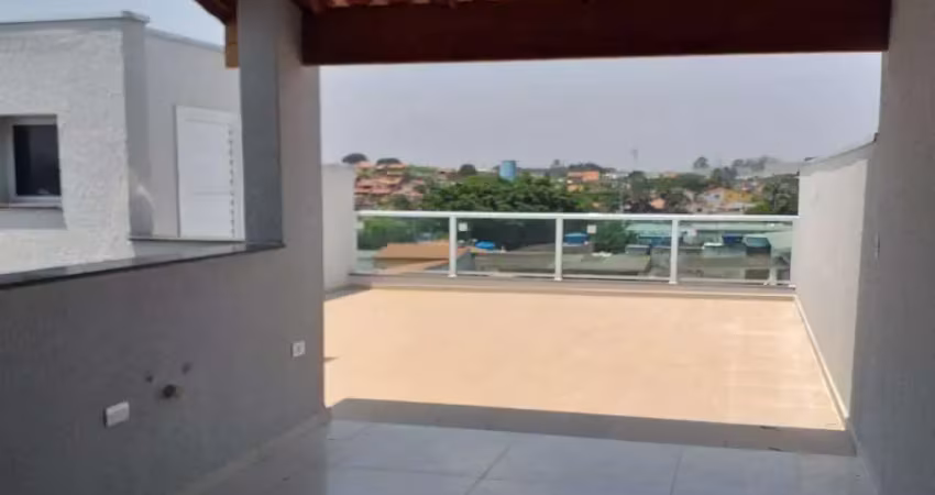 Cobertura , 2 dormitórios ,  1 sala , 2 banheiros , 2 vagas de garagem -  jardim santo alberto