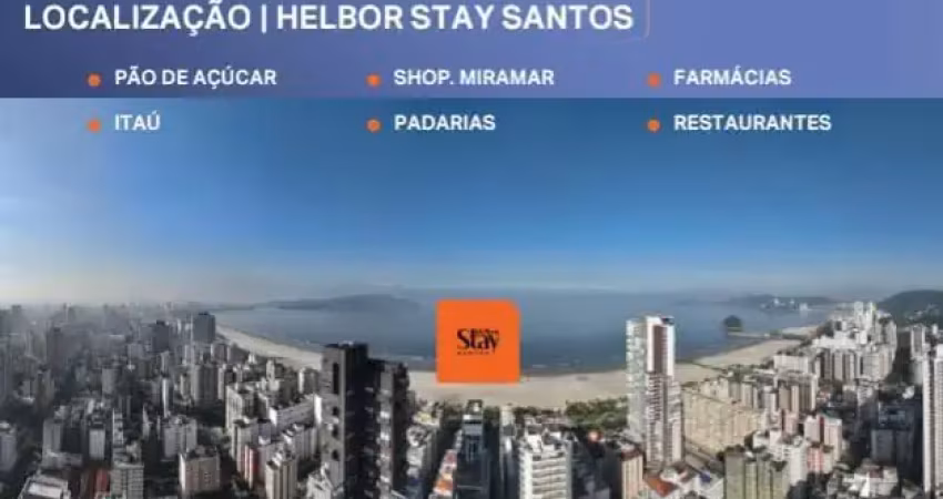 Studio compacto, lucro gigante!  helbor stay santos — 25m² que trabalham por você!