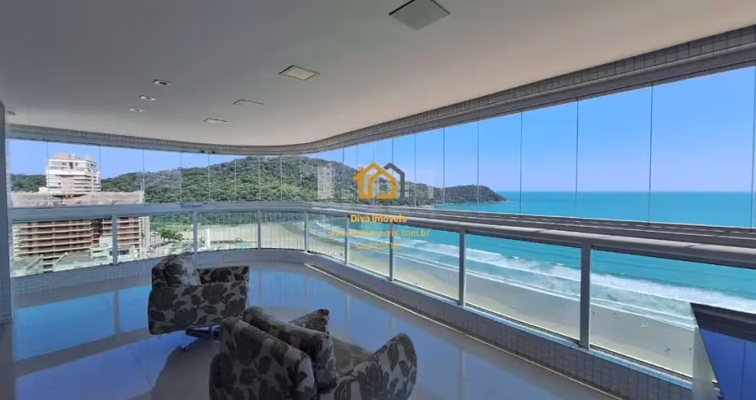 Apartamento alto padrão frente mar em canto do forte, praia grande/sp