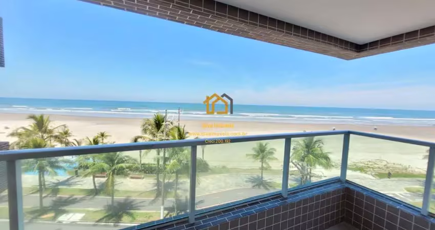 Apartamento frente mar em jardim real, praia grande/sp