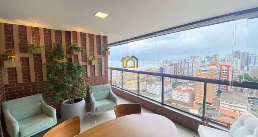 Apartamento alto padrão em guilhermina, praia grande/sp