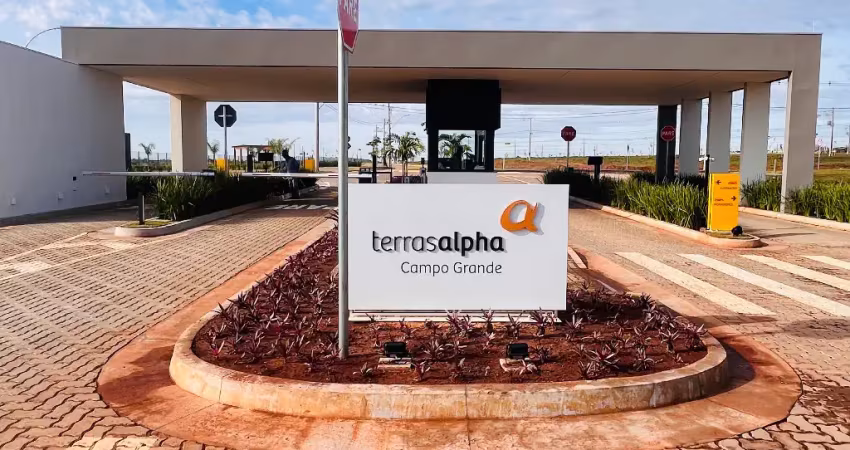 Terreno em condomínio fechado à venda na Rua Guaiuvira, Terras Alpha Campo Grande, Campo Grande
