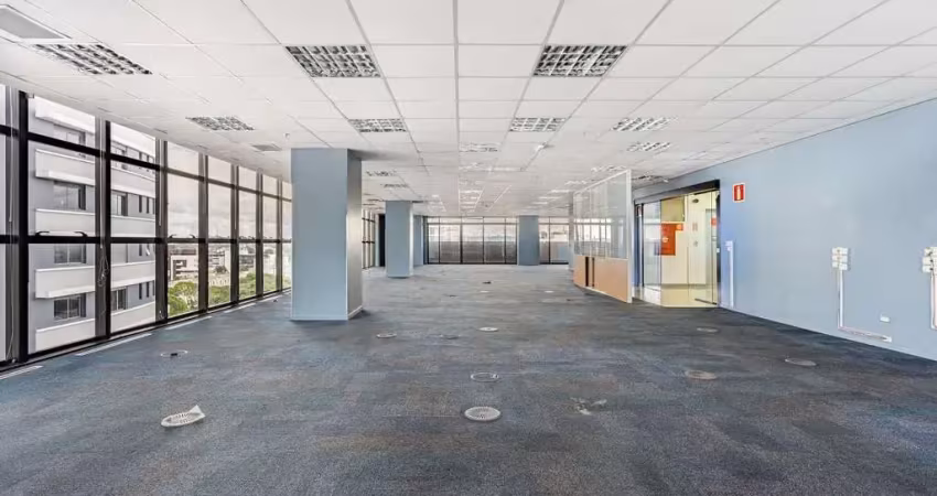 Laje corporativa para locação em curitiba, alto da glória, 6 banheiros, 4 vagas