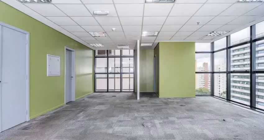 Laje corporativa para locação em curitiba, alto da glória, 3 banheiros, 2 vagas