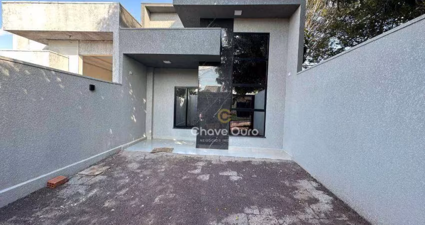 Casa com 3 dormitórios à venda, 82 m² por r$ 520.000,00 - pioneiros catarinenses - cascavel/pr