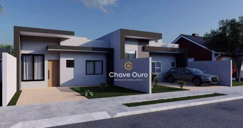 Casa com 2 dormitórios à venda, 56 m² por R$ 340.000,00 - Periolo - Cascavel/PR