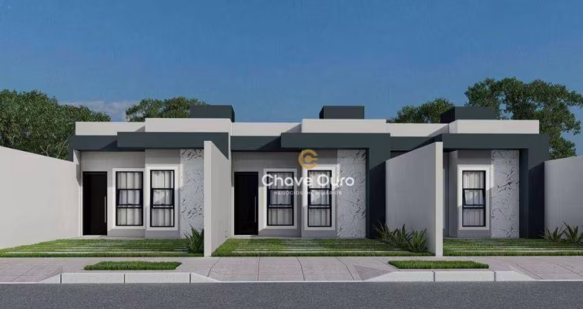 Casa na planta com 2 dormitórios à venda, 52 m² por R$ 260.000 - Interlagos - Cascavel/PR