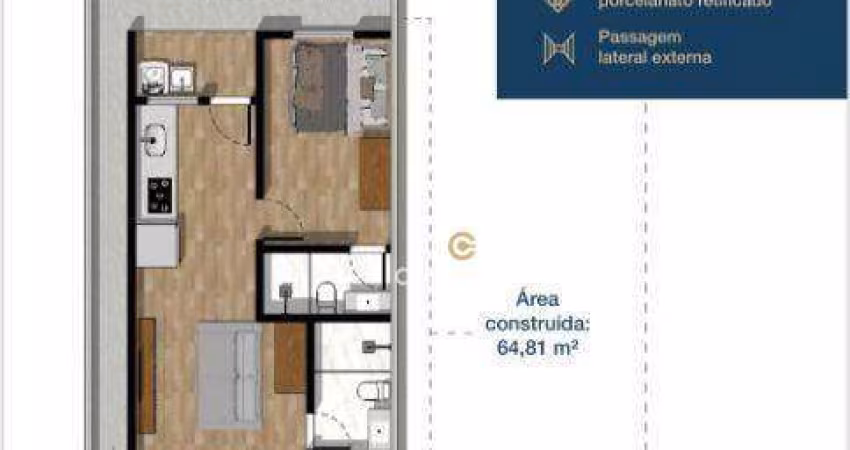Casa com 2 dormitórios à venda, 64 m² por R$ 320.000,00 - 14 de Novembro - Cascavel/PR