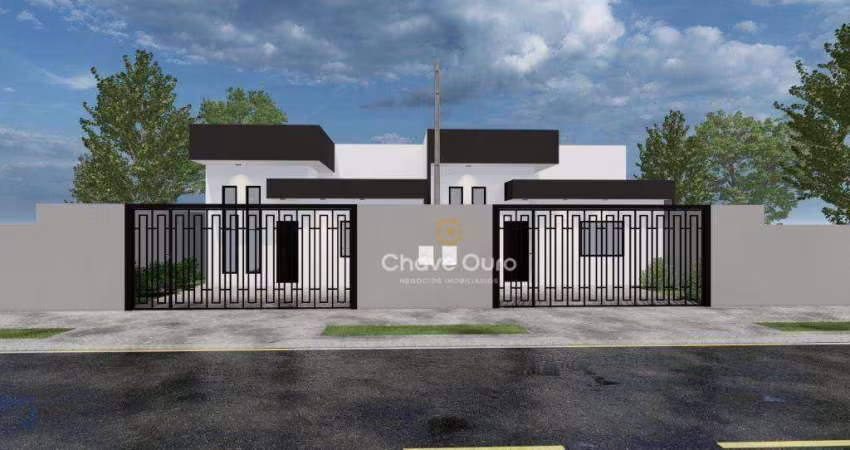 Casa na planta à venda no bairro Positano, Cascavel/Pr.