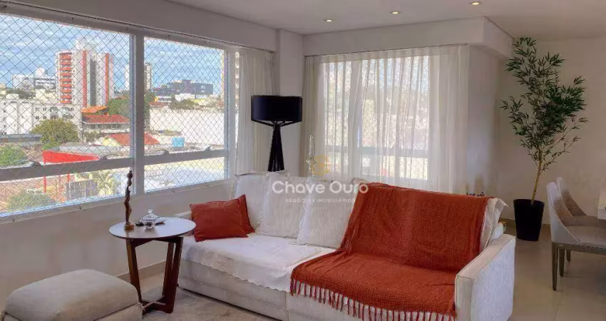 Apartamento incrível no centro de cascavel – semi mobiliado, 3 quartos, 2 vagas e espaço gourmet com churrasqueira