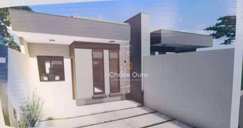 Casa com 3 dormitórios à venda, 62 m² por r$ 340.000,00 - periolo - cascavel/pr
