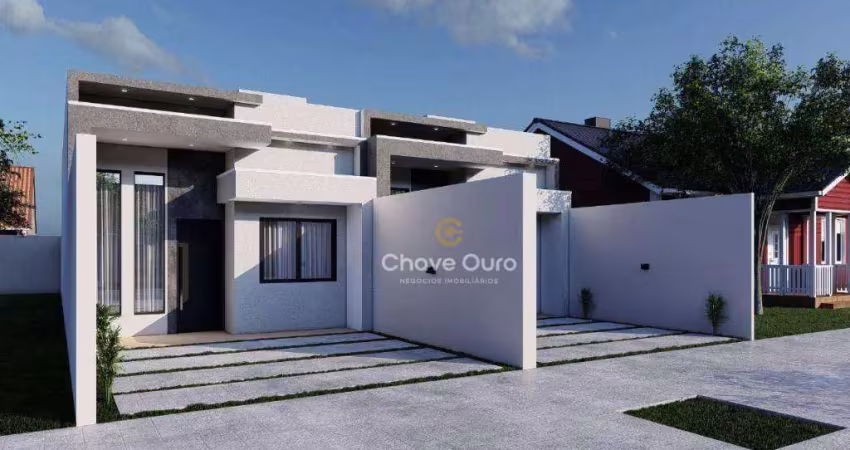 Casa com 2 dormitórios à venda, 60 m² por r$ 329.000,00 - jardim mantovani - cascavel/pr