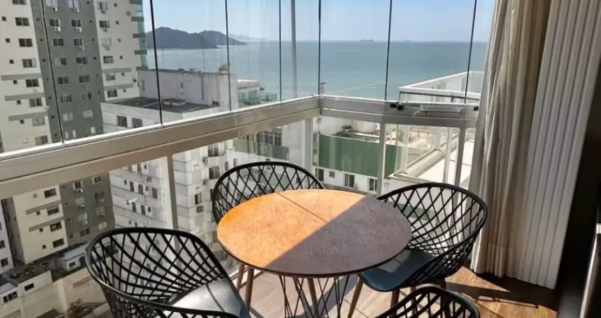 Apartamento frente mar para aluguel anual em balneário  camboriú com 2 suítes + 1 dormitório