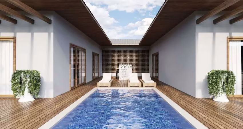 Casa 3 suites com piscina e design exclusivo no condomínio vila nova itacaré